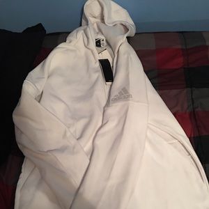 Adidas white thermal hoodie size XXL Brand New